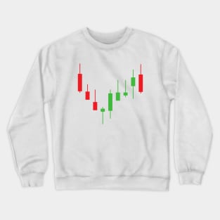 Candlestick Pattern Chart Crewneck Sweatshirt